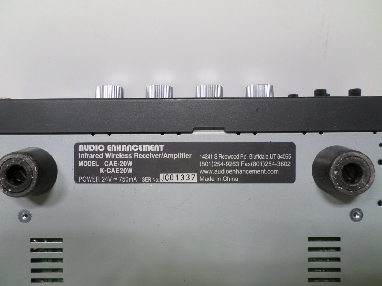 AUDIO ENHANCEMENT CAE-20W AMPLIFIER RECEIVER - NO AC ADAPTER