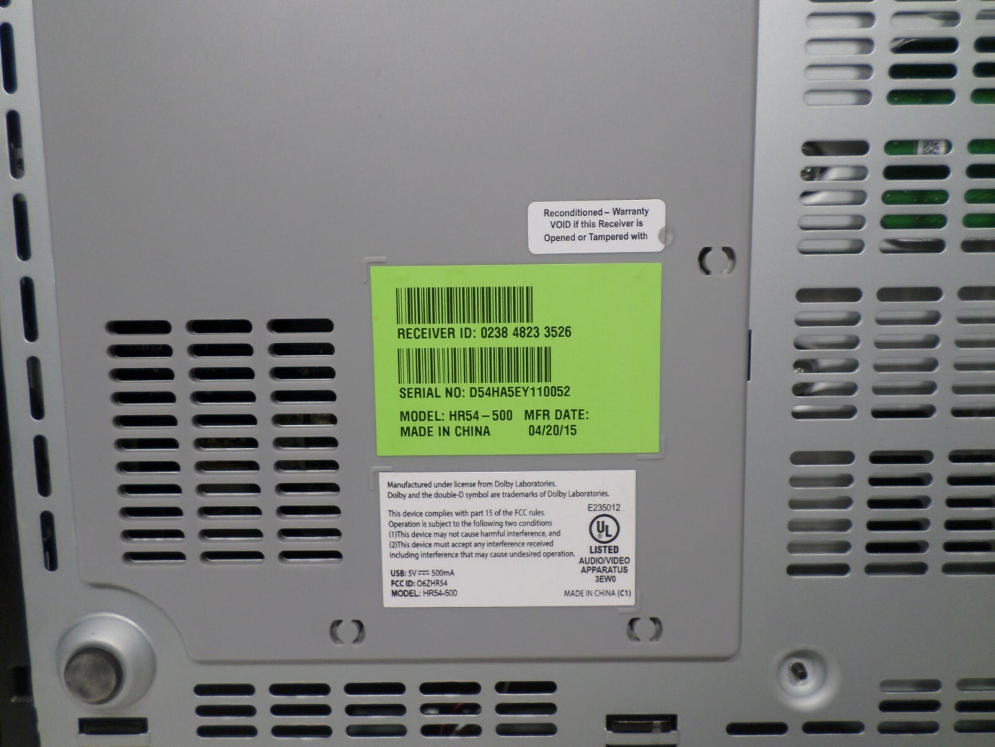 DIRECT TV HR54-500 HD DVR