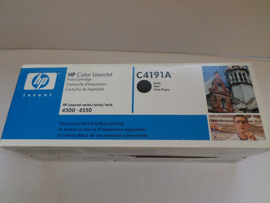 New Genuine C4191A Black HP LaserJet 4500 4550 Toner Cartridge Free Shipping