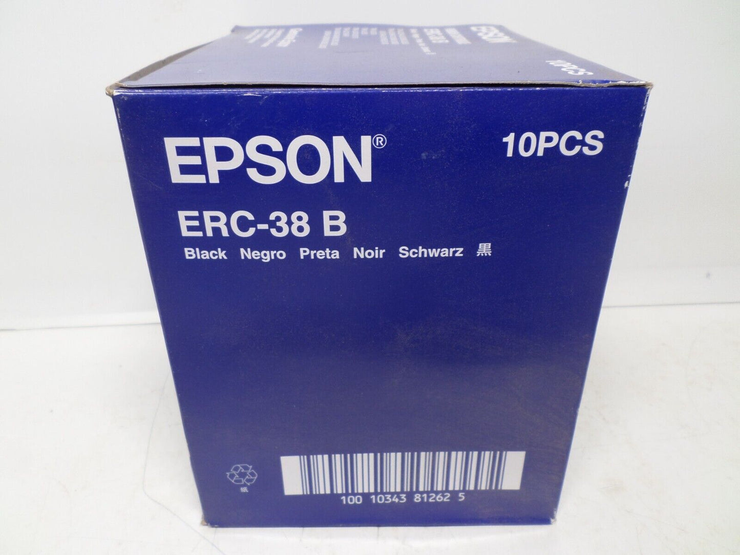 Genuine Epson ERC-38 B Ink Ribbons, Black #C43S015374 pack of 10