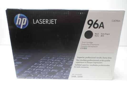 Genuine Sealed HP 96A Black Toner Cartridge C4096A LaserJet 2100 2200 BRAND NEW