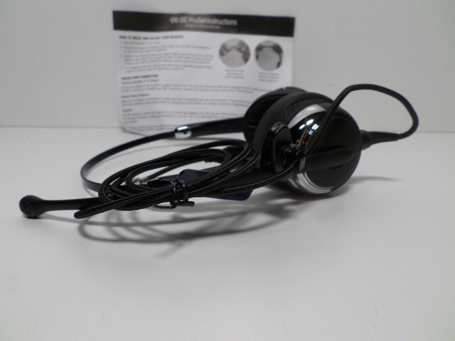 (LOT OF 10) VXi 203072 UC ProSet 21G Over-the-Head Headset with N/C Microphone