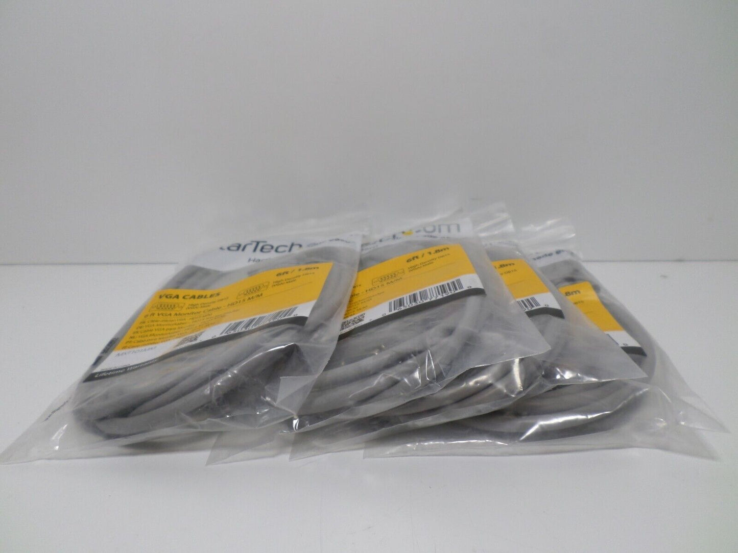 (LOT OF 4) STARTECH VGA  CABLES  Hd15m To MXT101MM