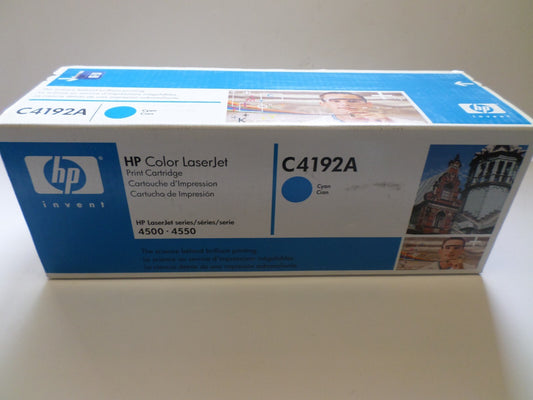 New HP C4192A  Cyan Toner Cartridge For LaserJet 4500/4550 Blue Box