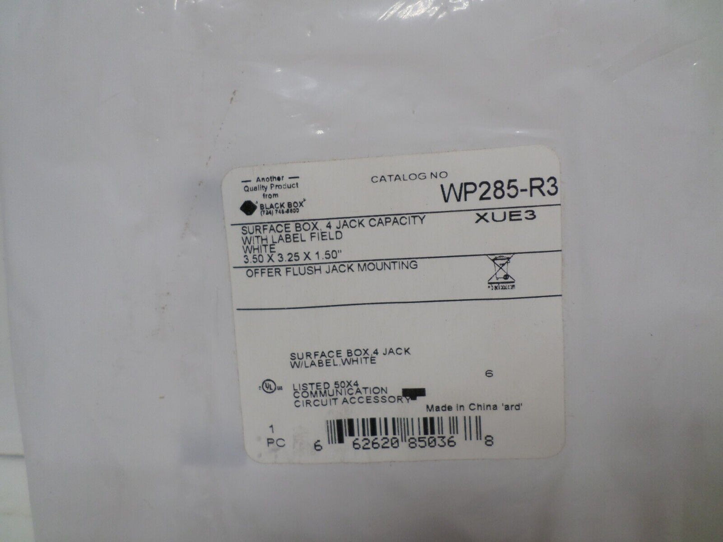 (SET OF 10) 4 Port Cat6 5E RJ45 Network Surface Mount Box Keystone Jack Insert