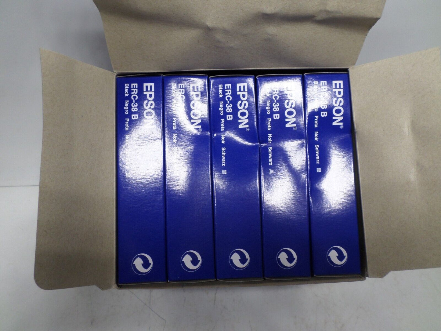 Genuine Epson ERC-38 B Ink Ribbons, Black #C43S015374 pack of 10