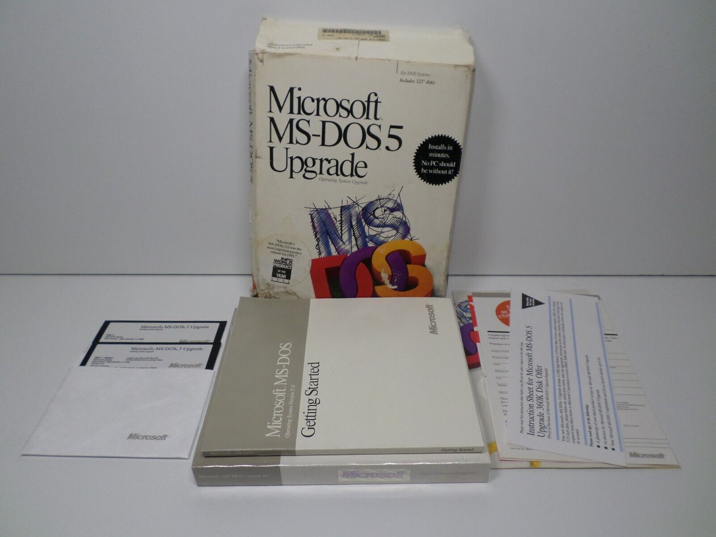 Microsoft MS-DOS 5 Operating System Upgrade Set