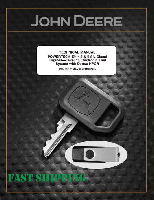 John Deere 4.5L 4045 6.8L 6068 Electronic Fuel System Common Rail  PDF CTM502