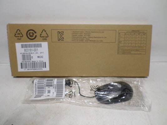 HP SLIM USB KEYBOARD- KU1489 AND GENUINE HP MOUSE