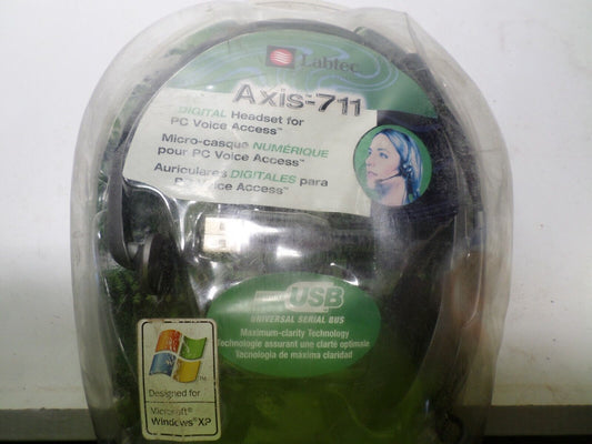 NEW SEALED Labtec Axis 711 Digital USB Mono Headset FOR MULTIPLAYER GAMING