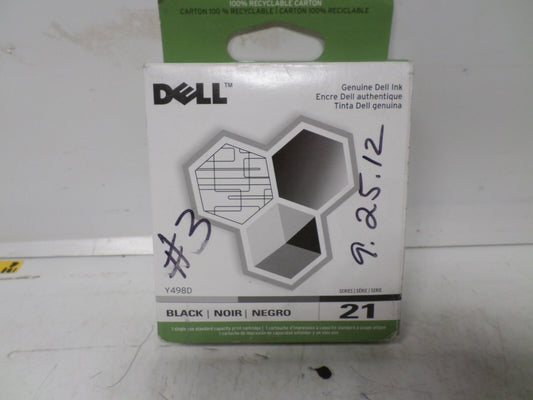 Genuine Dell Printer Ink Cartridge Black 21 series Y498D