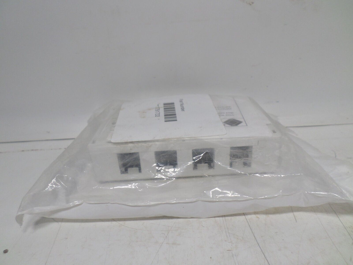 (SET OF 10) 4 Port Cat6 5E RJ45 Network Surface Mount Box Keystone Jack Insert