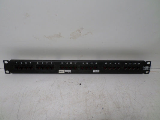 Hubbell Cat 5 Rackmount 24 Port 110 Patch Panel MCC5803110A19