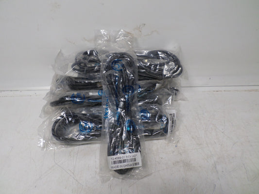 (SET OF 10)6ft LOROM CABLE 72-4589-01 REV.A1 ETHENET NETWORKING E141823-6 24AWG