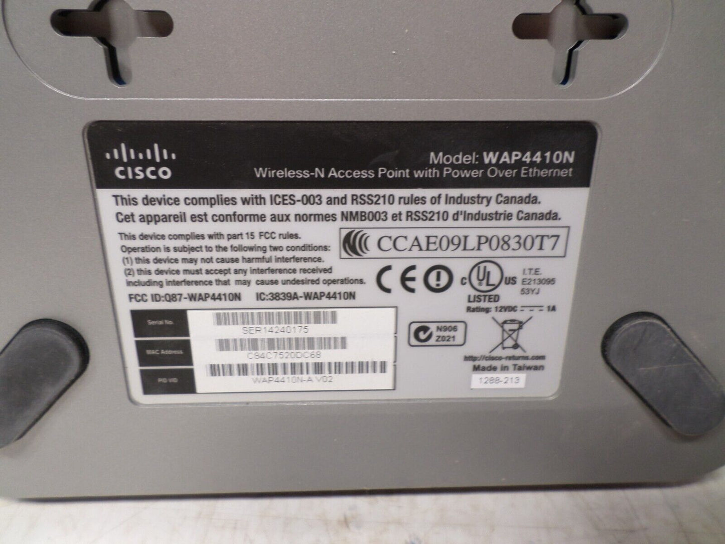 Cisco Small Business WAP4410N Wireless-N Access Point (PoE Powered) + PSU