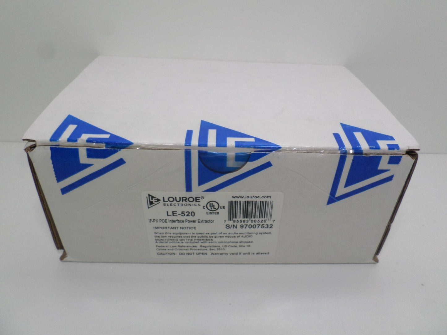 LOUROE LE-520 IF PX AUDIO INTERFACE POE EXTRACTOR C5-6