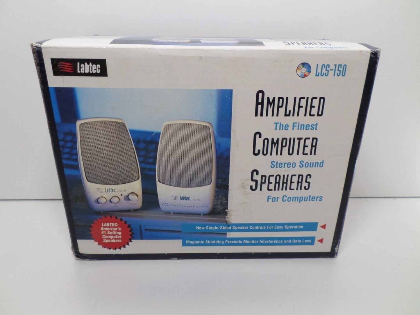 New Labtec Computer Speakers LCS-150 with new compatible adapter