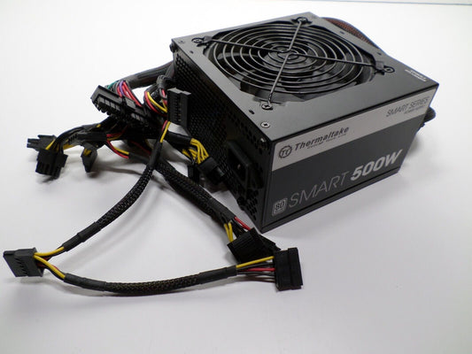 Thermaltake Smart Power PSU 500W 80+ Power Supply SP-500AH2NKW Tested & Working