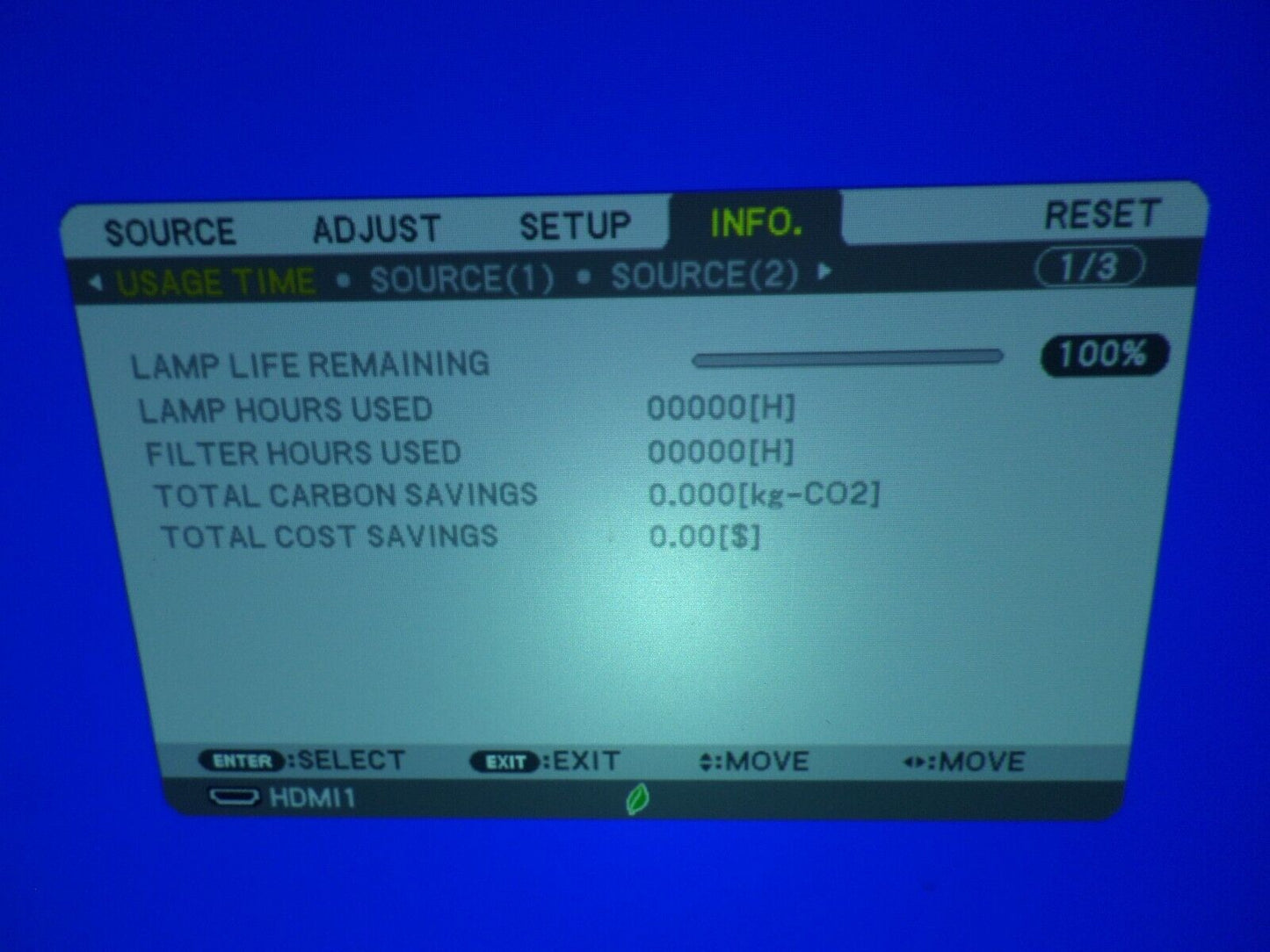 NEC ME331X 3300 Lumens 3LCD with HDMI (ZERO) Lamp Hours!!!!