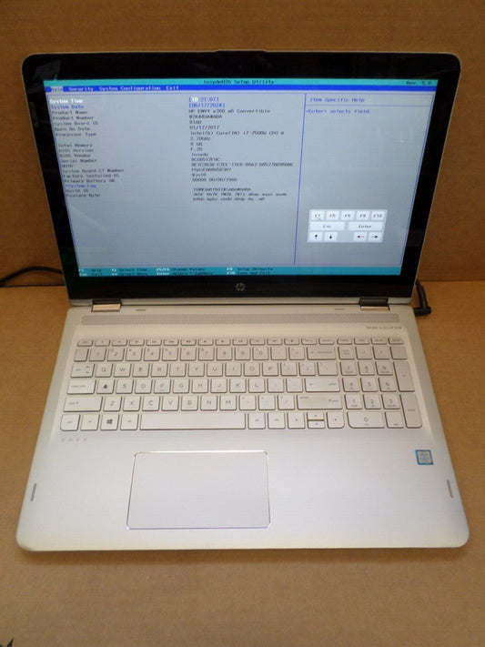 HP Envy x360 Touch 15.6" 4K Laptop Core i7-7500U 8GB DDR4 256SSD